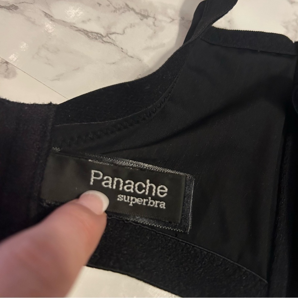 Panche Tango II Underwire Balconnet Bra 3251 Black 32HH - Picture 6 of 10